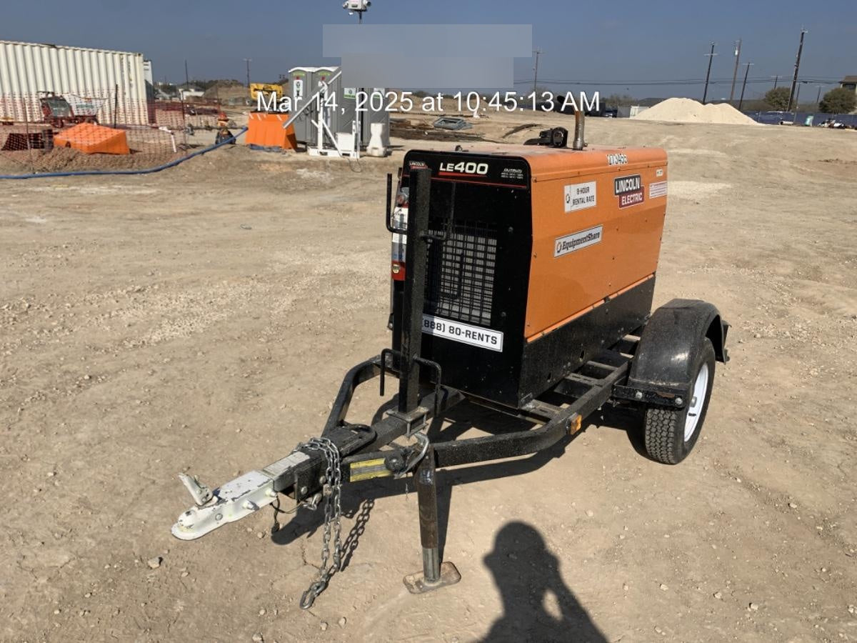 2022 Lincoln Electric LE400 Kubota V1505, Trlr, Cable Rack, Light Kit, ES Decals, T3