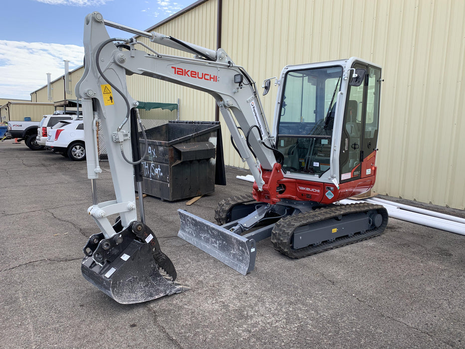 2020 Takeuchi TB-235-2CR Cab/Heat/Air, Rubber Tracks, Manual TAG QC