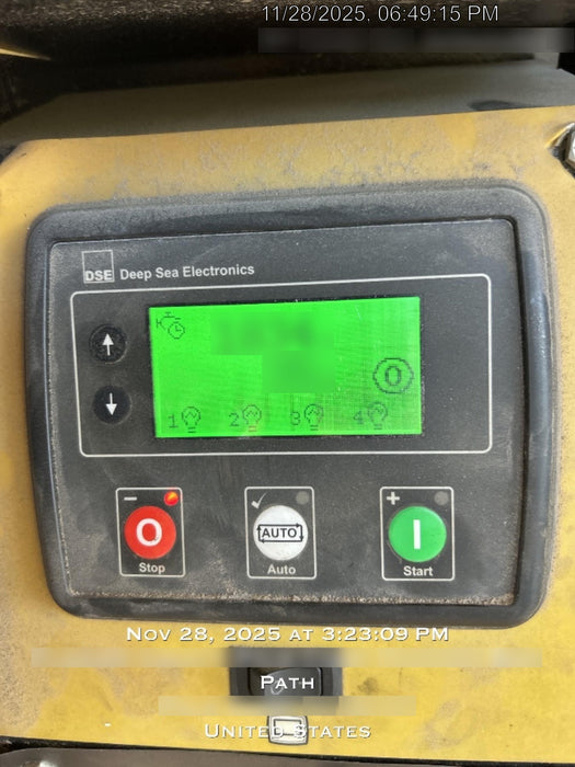 2021 Allmand NLV3GR (4) LED Light Fixture 350W, 23' Vertical Mast, 3kW Prime, Towable, Deep Sea L401, Leveling Jacks, Yanmar T4F 5.8hp