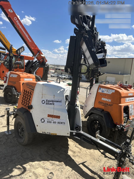 2024 Generac MLT2 Diesel, Flex Switch 120V Input, Powerzone Controller, 
(4) 320W LED Lights, 4kW Generator, 39.9 Gal Fuel Tank, 2" Ball, T3