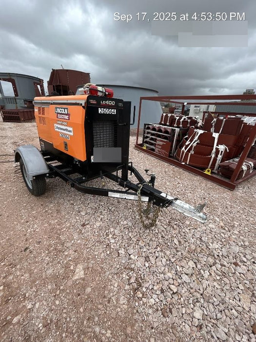 2022 Lincoln Electric LE400 Kubota V1505, Trlr, Cable Rack, Light Kit, ES Decals, T3