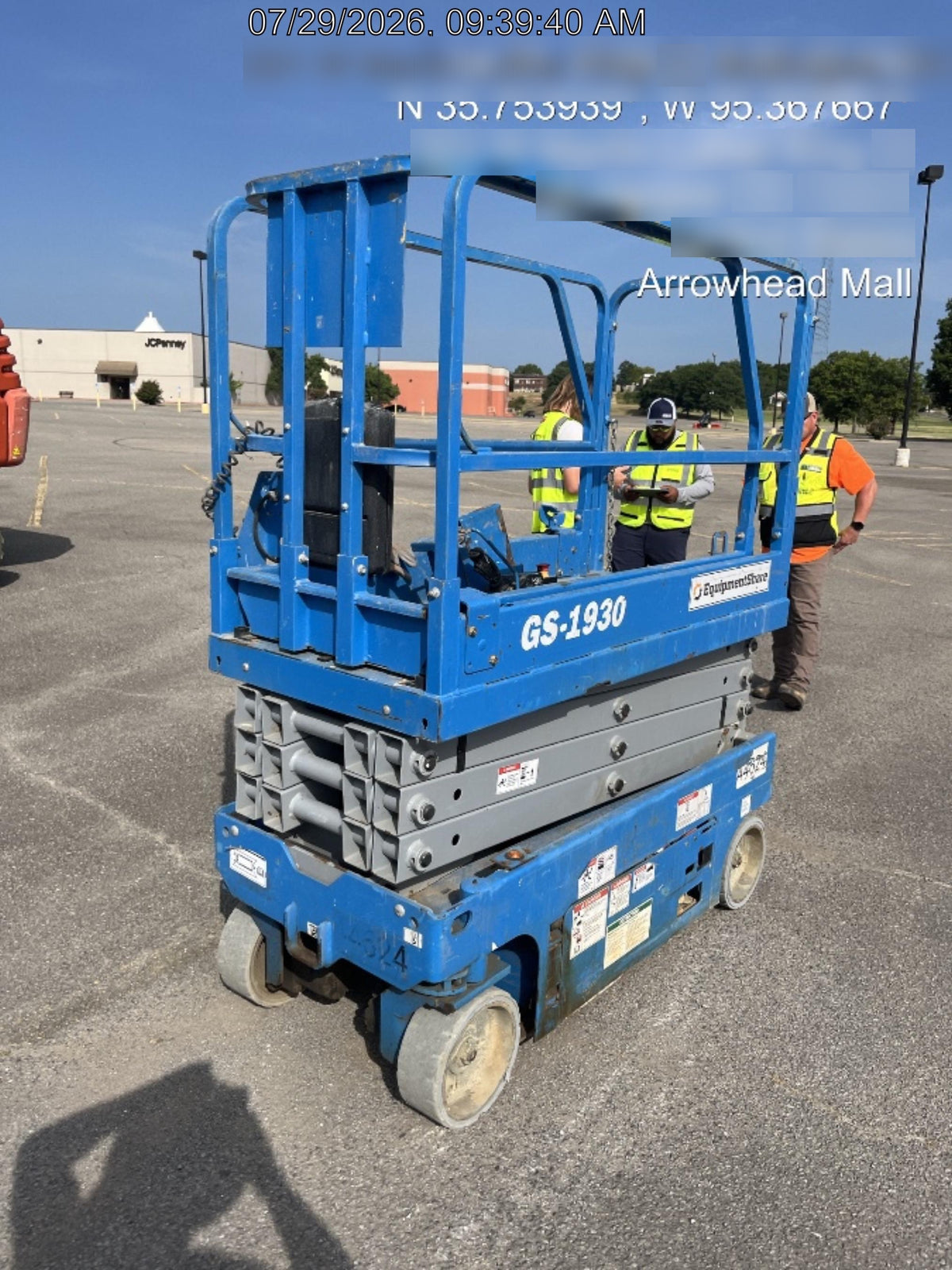 2019 Genie GS-1930 Fixed rails with chain Entry