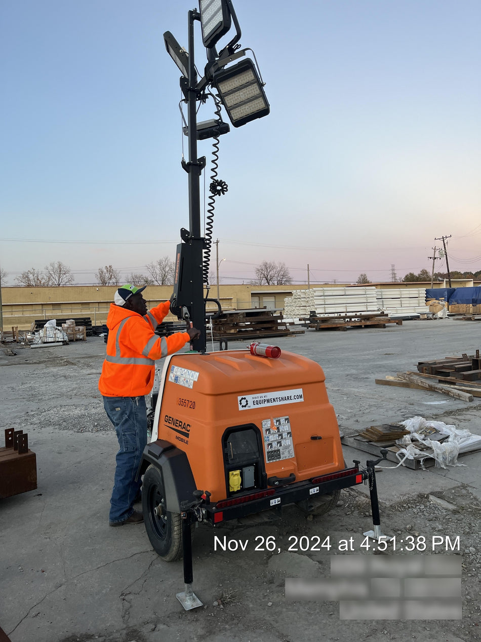 2023 Generac MLT2 Diesel, Flex Switch 120V Input, Powerzone Controller, 
(4) 320W LED Lights, 4kW Generator, 39.9 Gal Fuel Tank, 2" Ball, T3