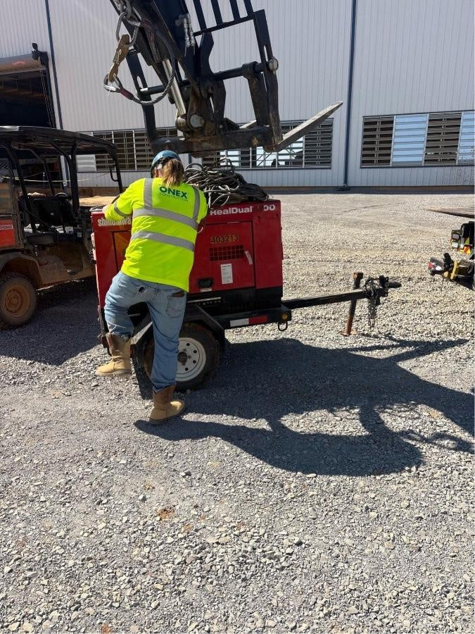 2024 Shindaiwa DGW400MDL Kubota D902 Engine, 23 HP, Dual Op Welder, Wire, Arc, Droop Stick, Tig, and CC Stick Functionality, Simulphase, 3 Phase and 1 Phase Gen Output, Single Axle NB Trlr, Slr Trckl Chrg 12V 12W, Fire Ext