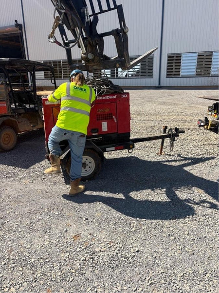 2024 Shindaiwa DGW400MDL Kubota D902 Engine, 23 HP, Dual Op Welder, Wire, Arc, Droop Stick, Tig, and CC Stick Functionality, Simulphase, 3 Phase and 1 Phase Gen Output, Single Axle NB Trlr, Slr Trckl Chrg 12V 12W, Fire Ext