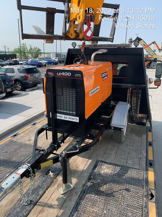 2022 Lincoln Electric LE400 Kubota V1505, Trlr, Cable Rack, Light Kit, ES Decals, T3