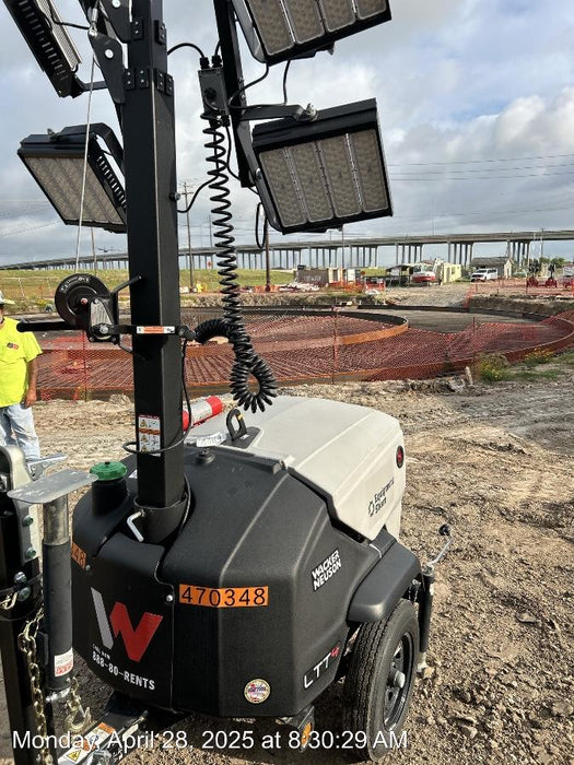 2024 Wacker Neuson LTT4 Diesel, Kohler KDW702, Deep Sea Controller, Auto Start, LED 320W, Bypass Outlet, T3