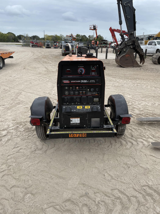 2021 Lincoln Electric Vantage 322 Vantage 322 Ready Pak 3 w/ Decals, ORANGE (includes trailer, cable rack, fender light kit) NO Telematics