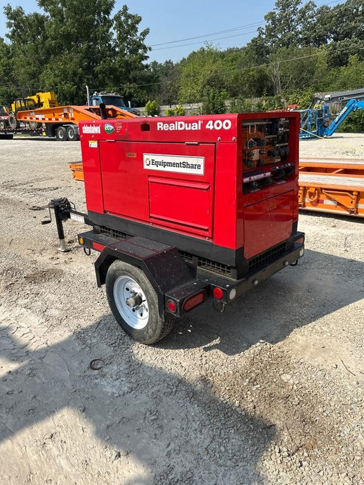 2023 Shindaiwa DGW400MDL Kubota D902 Engine, 23 HP, Dual Op Welder, Wire, Arc, Droop Stick, Tig, and CC Stick Functionality, Simulphase, 3 Phase and 1 Phase Gen Output, Single Axle NB Trlr, Slr Trckl Chrg 12V 12W, Fire Ext