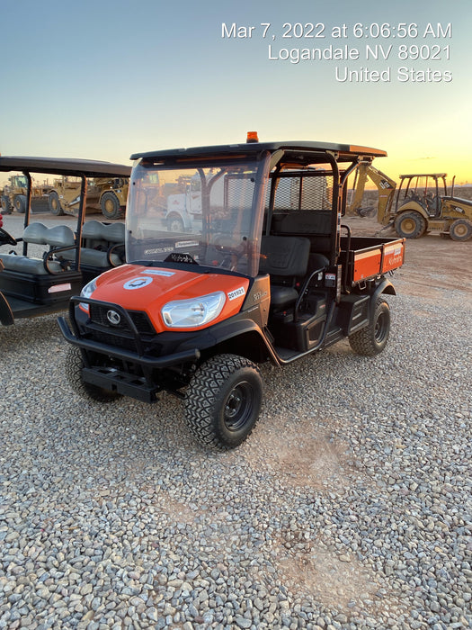2022 Kubota RTV-X1140W-H Plastic Canopy, Windshield Acrylic Clear, LED Strobe Light, Wire Harness Kit, Back up Alarm