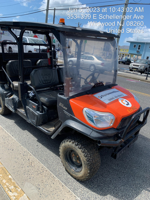 2021 Kubota RTV-X1140W-H Plastic Canopy, Windshield Acrylic Clear, LED Strobe Light, Wire Harness Kit, Back up Alarm
