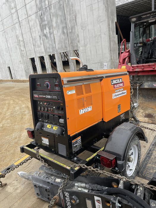 2021 Lincoln Electric Vantage 322 Vantage 322 Ready Pak 3 w/ Decals, ORANGE (includes trailer, cable rack, fender light kit) NO Telematics