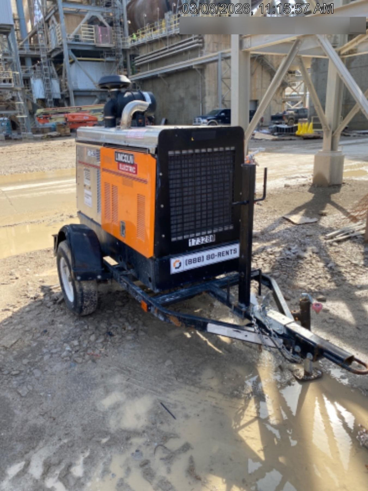2021 Lincoln Electric Vantage 549X Ready Pak 3, ORANGE (includes trailer, cable rack, fender light kit)