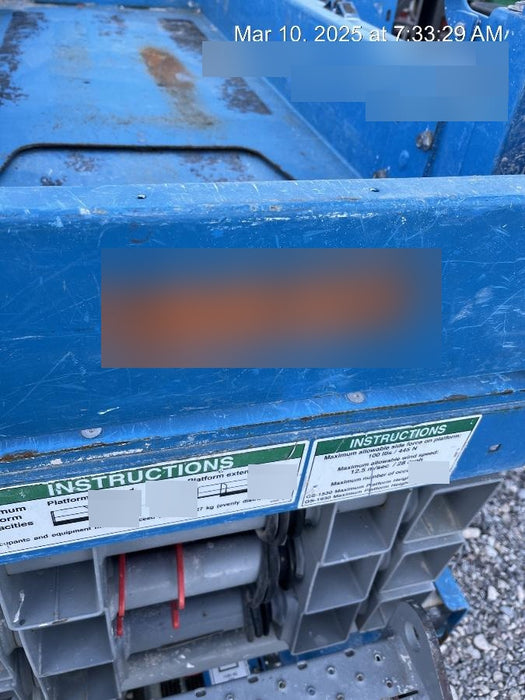 2019 Genie GS-1930 Half Height Swing Gate, 800W Inverter