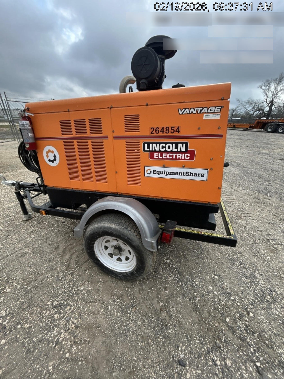 2022 Lincoln Electric Vantage 549X Crosslink Technology, Trailer Mounted, ES Decals, T3