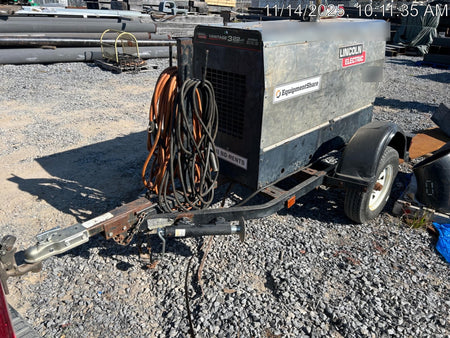 2019 Lincoln Electric Vantage 322 Ready-Pak 3, Two Wheel Trailer, Fender and Light Kit, Cable Rack