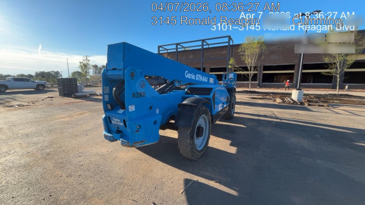 2018 Genie GTH-844 Genie GTH-844D w/Open ROPS, FF Tires, Work Light/Beacon, 60" Carriage and Forks