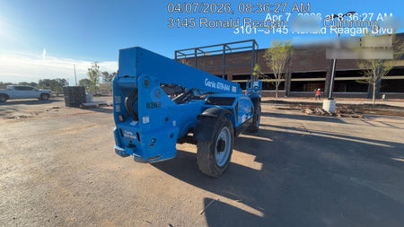 2018 Genie GTH-844 Genie GTH-844D w/Open ROPS, FF Tires, Work Light/Beacon, 60" Carriage and Forks