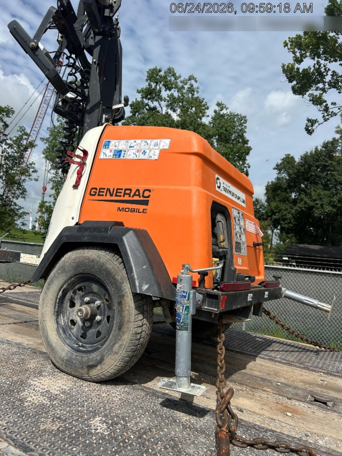 2023 Generac MLT2 Diesel, Flex Switch 120V Input, Powerzone Controller, 
(4) 320W LED Lights, 4kW Generator, 39.9 Gal Fuel Tank, 2" Ball, T3