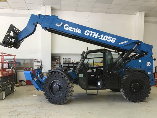 2018 Genie GTH-1056 Genie GTH-1056 w/CAB, Solid Tires, Work Lights, 60" carriage/forks, cab mesh, beacon
