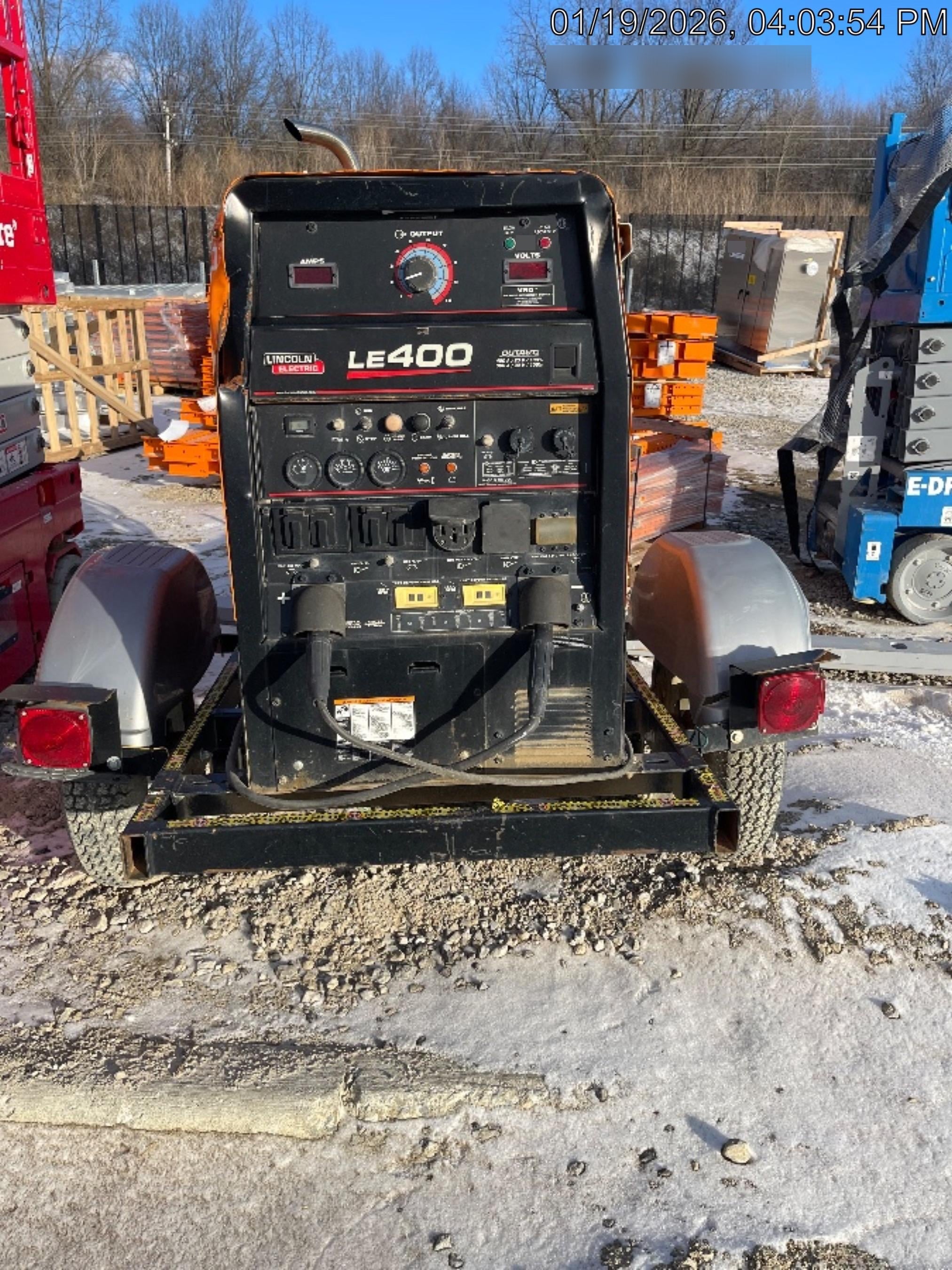 2022 Lincoln Electric LE400 Kubota V1505, Trlr, Cable Rack, Light Kit, ES Decals, T3