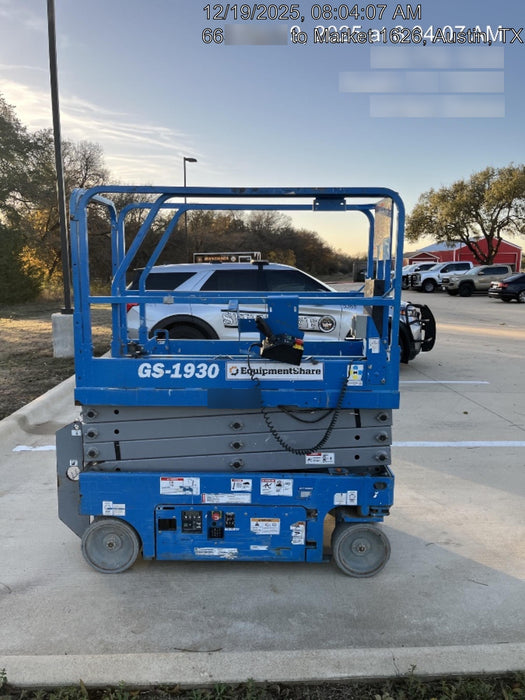 2019 Genie GS-1930 Fixed Rails with Chain Entry