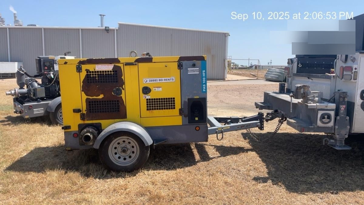 2020 ATLAS COPCO PAS 100 HF CS Enclosed