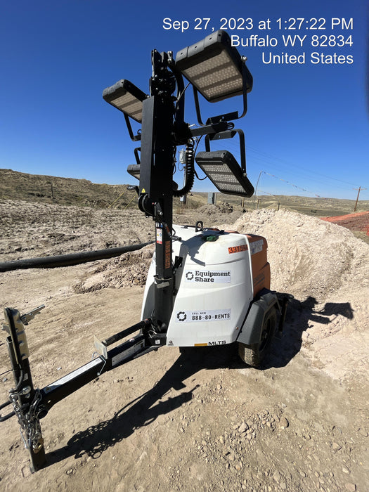 2023 Generac MLT2 Diesel, Flex Switch 120V Input, Powerzone Controller, (4) 320W LED Lights, 4kW Generator, 39.9 Gal Fuel Tank, 2" Ball, T3