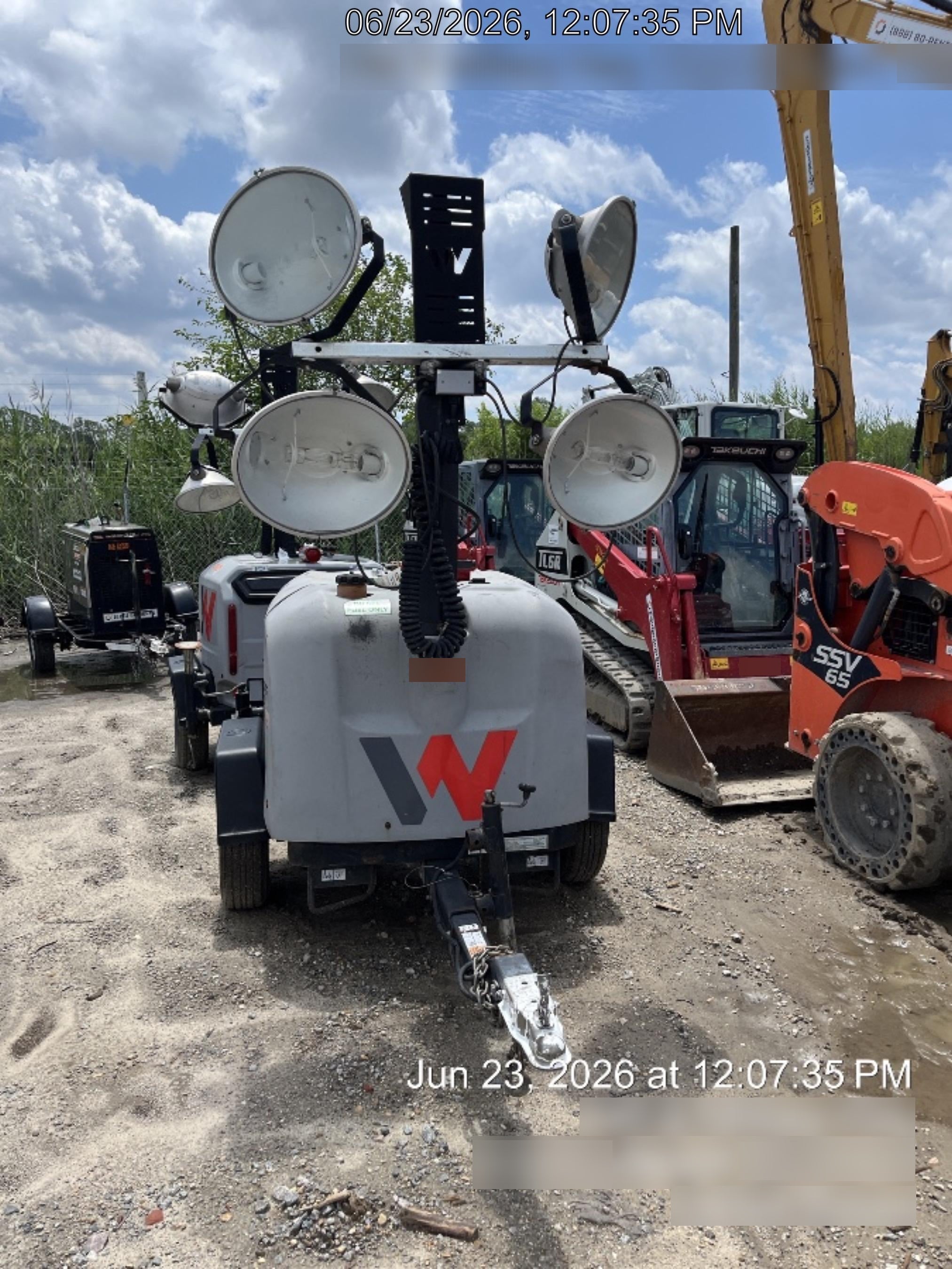 2018 Wacker Neuson LTV6L-MH Wacker Neuson LTV6L Mobile Light Tower w/Fuel Level Sensor Installed