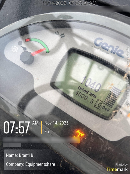 2017 Genie GTH-1056 Genie GTH1056, Solid Tires, 60" carriage, Light Kit, Open ROPS