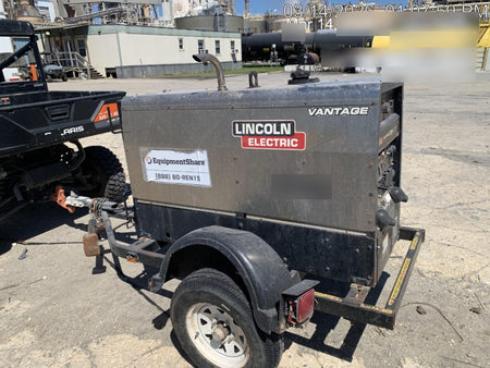 2019 Lincoln Electric Vantage 322 Lincoln Vantage 322 Welder w/Trailer, Light Kit, Cable Rack