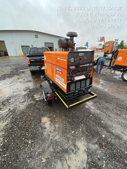 2021 Lincoln Electric Vantage 549X Ready Pak 3, ORANGE (includes trailer, cable rack, fender light kit)