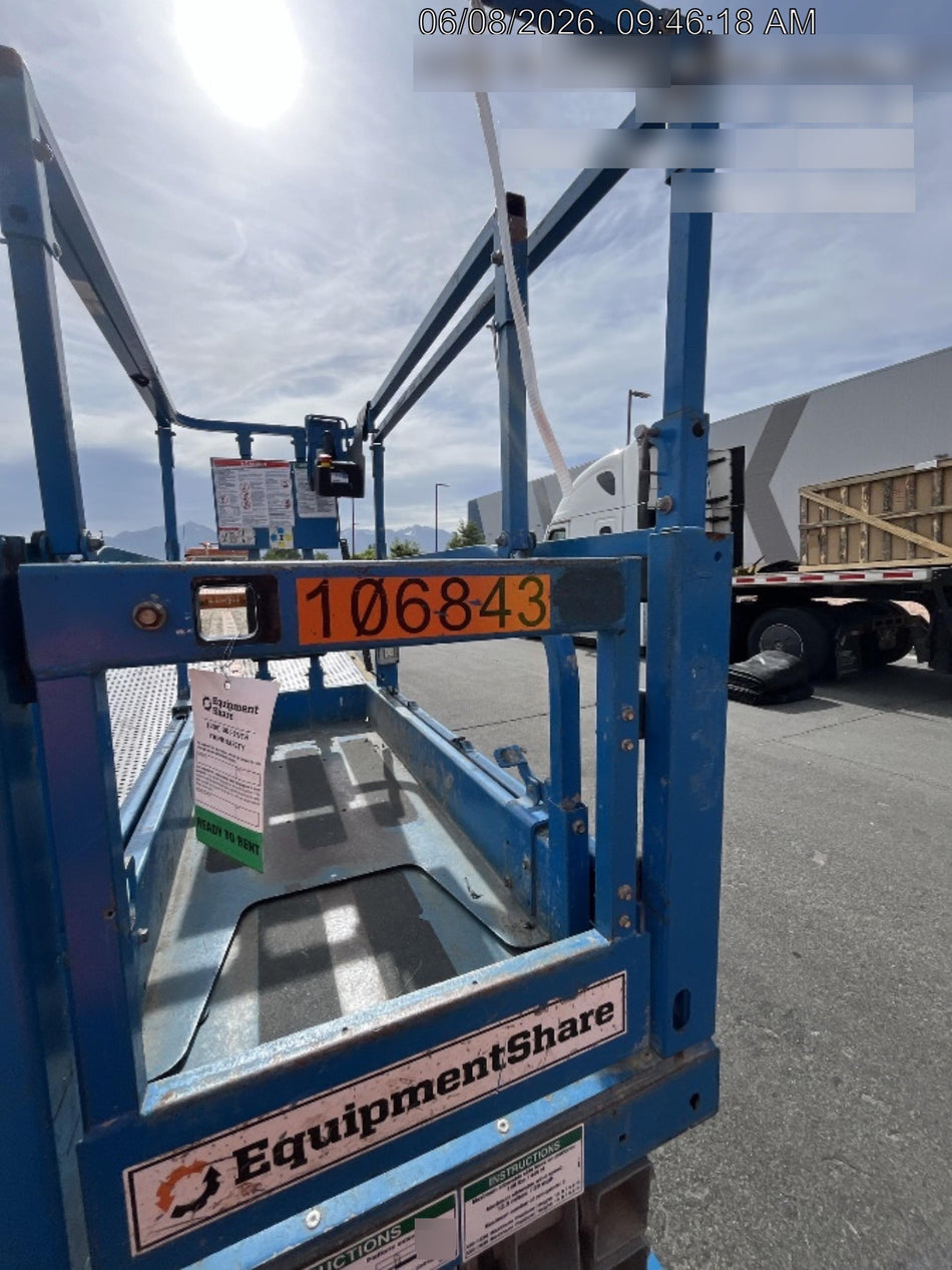 2020 Genie GS-1930 Solid Non Marking Tires, Beacon, Folding rails with half height swing gate, 800W Inverter