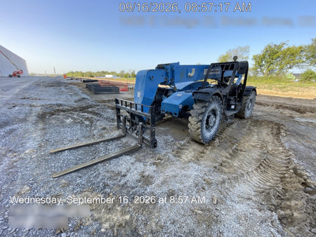 2018 Genie GTH-844 Genie GTH-844 w/ROPS, Work Lights, Solid Tires, RH Cab Mesh, Beacon, 60" Carriage and Forks