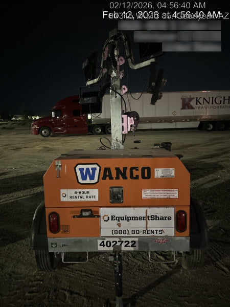 2024 Wanco WLTT-4MM4K Diesel, Deep Sea Controller, Shore Power Plug, Auto Start, (4) 350W LED Floodlights, 4kW Generator, 60 Gal Fuel Tank, 2" Ball, T3
