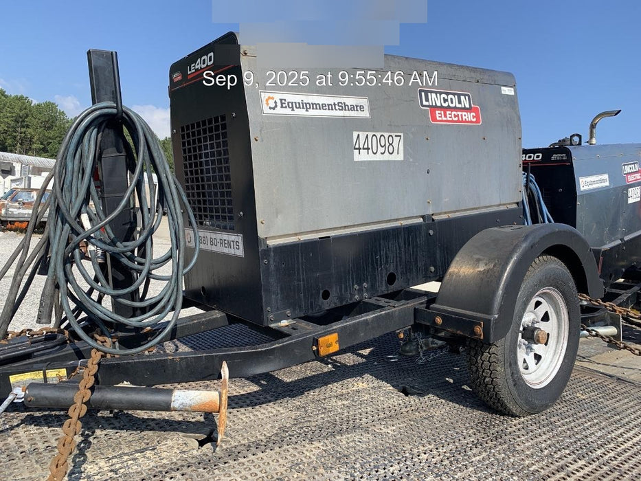 2024 Lincoln Electric LE400 Kubota V1505, Trlr, Cable Rack, Light Kit, ES Decals, T3