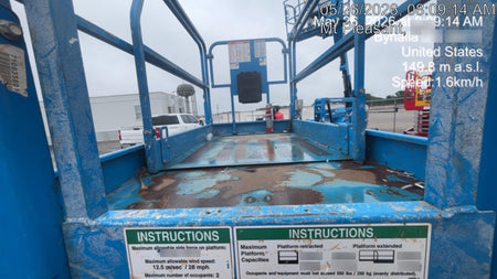 2019 Genie GS-4047 Folding rails with half height swing gate