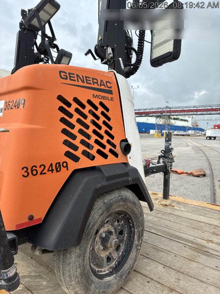 2023 Generac MLT2 Diesel, Flex Switch 120V Input, Powerzone Controller, 
(4) 320W LED Lights, 4kW Generator, 39.9 Gal Fuel Tank, 2" Ball, T3
