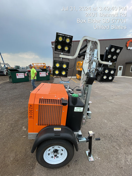 2024 Wanco WLTT-4MM4K Diesel, Deep Sea Controller, Shore Power Plug, Auto Start, (4) 350W LED Floodlights, 4kW Generator, 60 Gal Fuel Tank, 2" Ball, T3