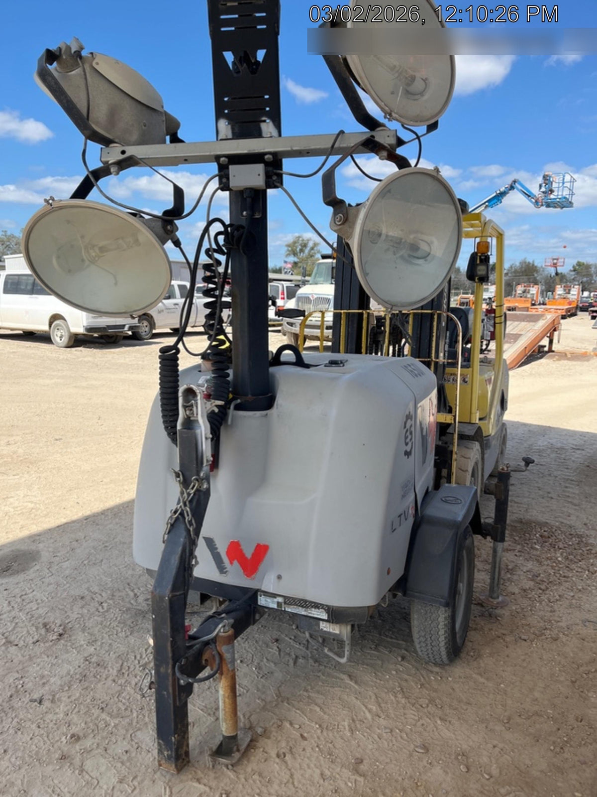2018 Wacker Neuson LTV6L-MH Wacker Neuson LTV6L Mobile Light Tower w/Fuel Level Sensor Installed