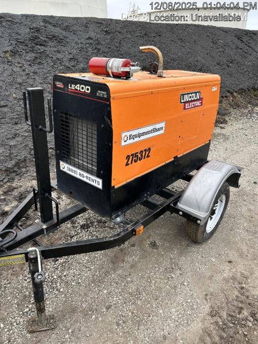 2022 Lincoln Electric LE400 Kubota V1505, Trlr, Cable Rack, Light Kit, ES Decals, T3