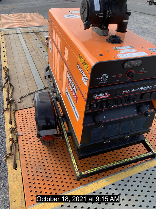 2021 Lincoln Electric Vantage 549X Ready Pak 3, ORANGE (includes trailer, cable rack, fender light kit)