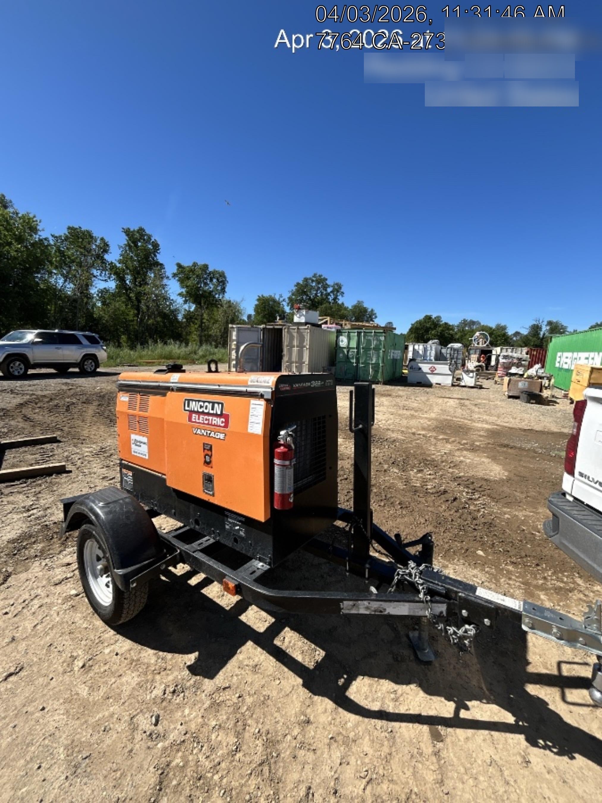 2021 Lincoln Electric Vantage 322 VANTAGE 322 READY-PAK 3