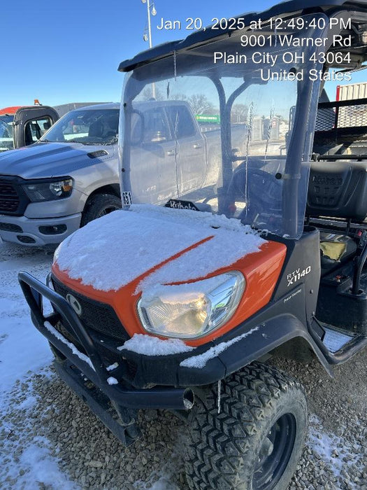 2022 Kubota RTV-X1140W-H Plastic Canopy, Windshield Acrylic Clear, LED Strobe Light, Wire Harness Kit, Back up Alarm
