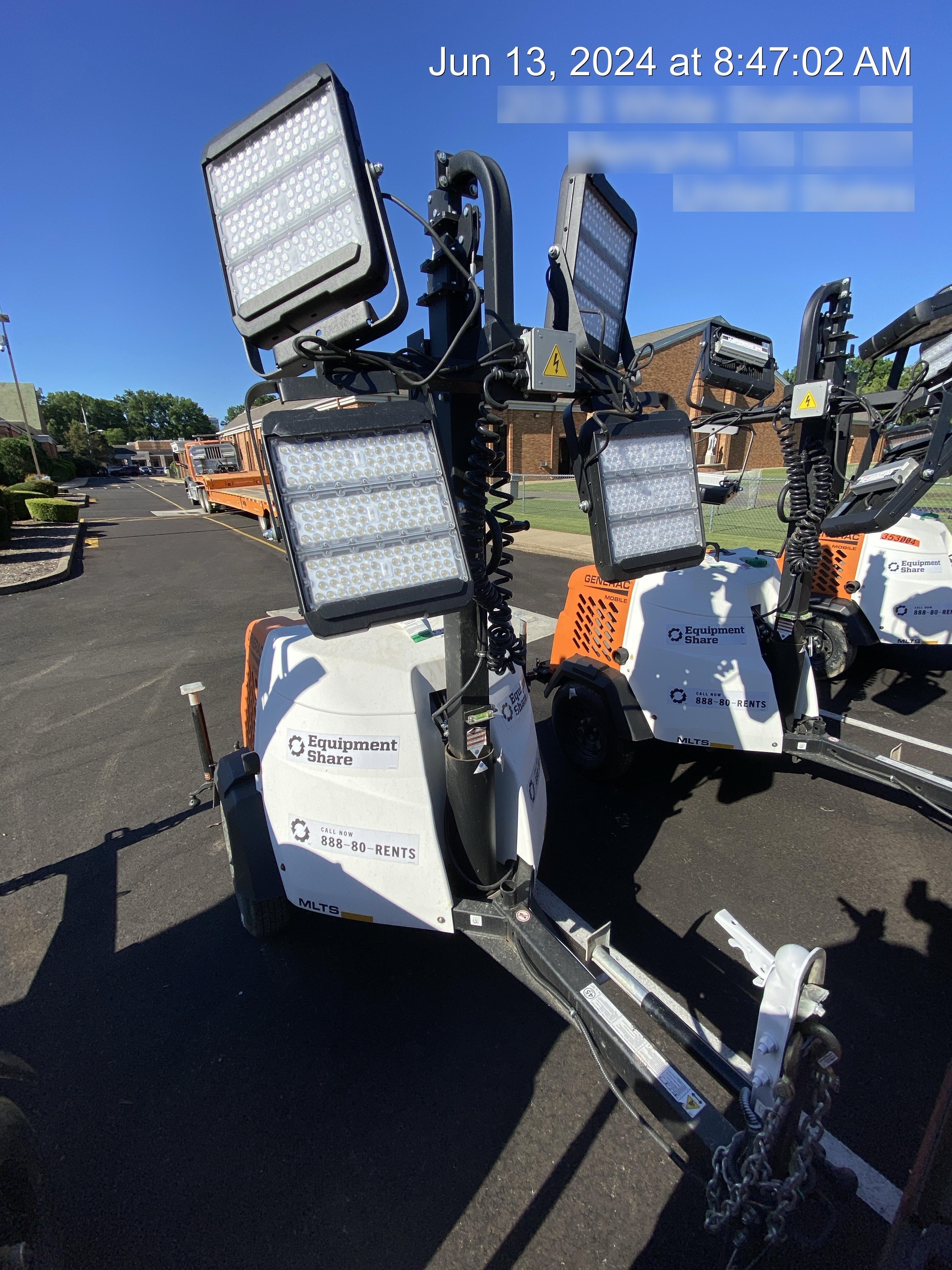 2024 Generac MLT2 Diesel, Flex Switch 120V Input, Powerzone Controller, 
(4) 320W LED Lights, 4kW Generator, 39.9 Gal Fuel Tank, 2" Ball, T3