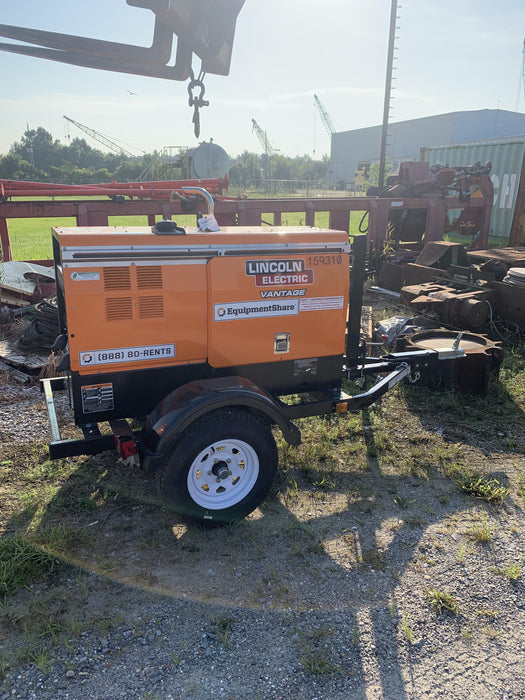 2021 Lincoln Electric Vantage 322 Vantage 322 Ready Pak 3 w/ Decals, ORANGE (includes trailer, cable rack, fender light kit) NO Telematics
