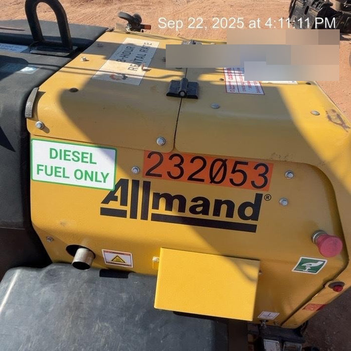 2022 Allmand NLV3GR (4) LED Light Fixture 350W, 23' Vertical Mast, 3kW Prime, Towable, Deep Sea L401, Leveling Jacks, Yanmar T4F 5.8hp