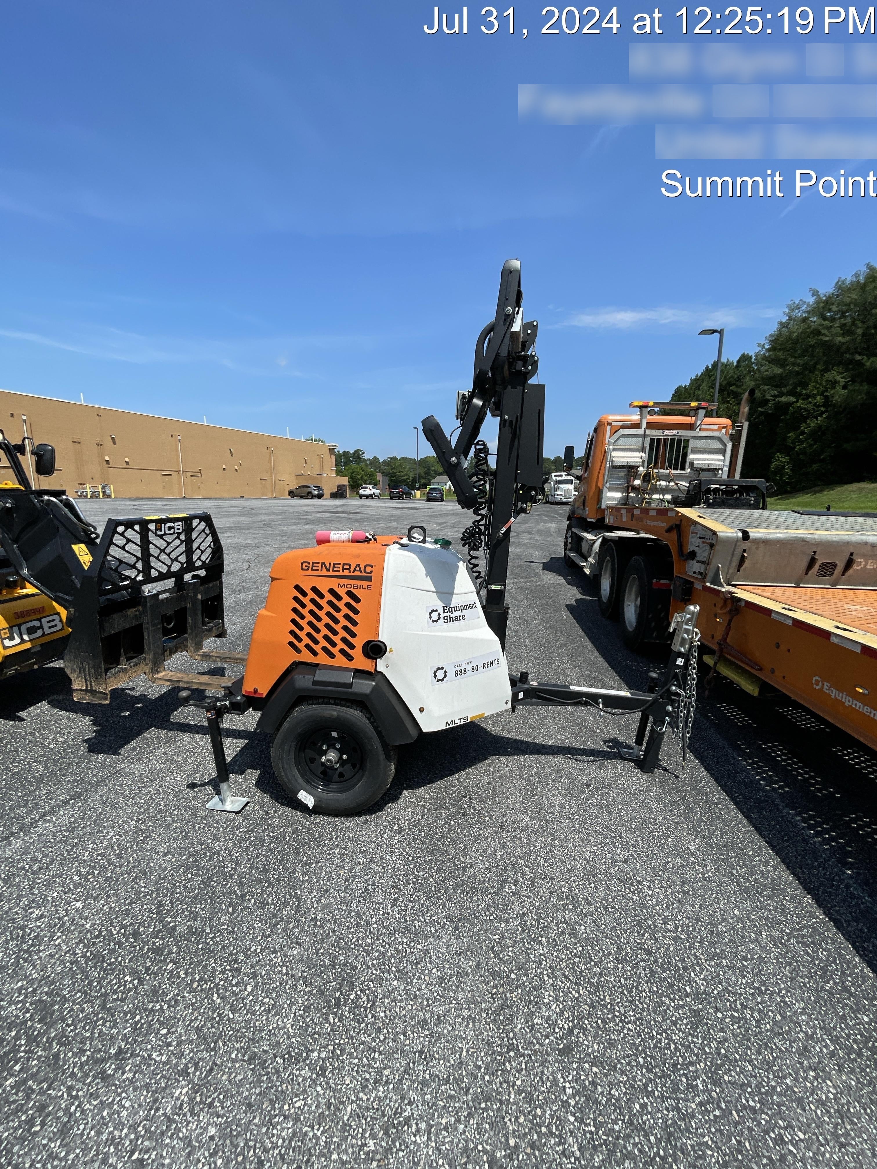 2024 Generac MLT2 Diesel, Flex Switch 120V Input, Powerzone Controller, 
(4) 320W LED Lights, 4kW Generator, 39.9 Gal Fuel Tank, 2" Ball, T3