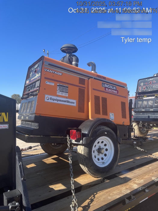 2021 Lincoln Electric Vantage 549X Ready Pak 3, ORANGE (includes trailer, cable rack, fender light kit)