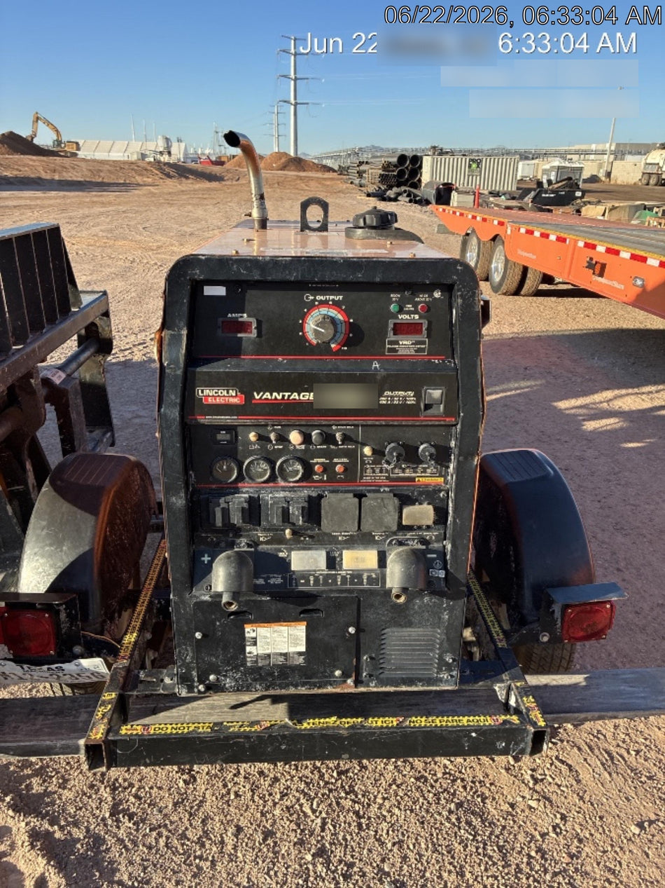2021 Lincoln Electric Vantage 322 Vantage 322 Ready Pak 3 w/ Decals, ORANGE (includes trailer, cable rack, fender light kit) NO Telematics